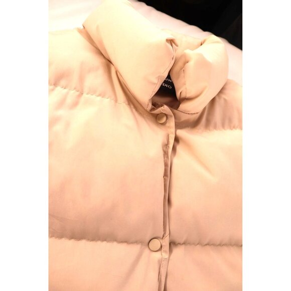Luxi Aunt & Studio Beige‎ Puffer Vest Size Large - Picture 4 of 10